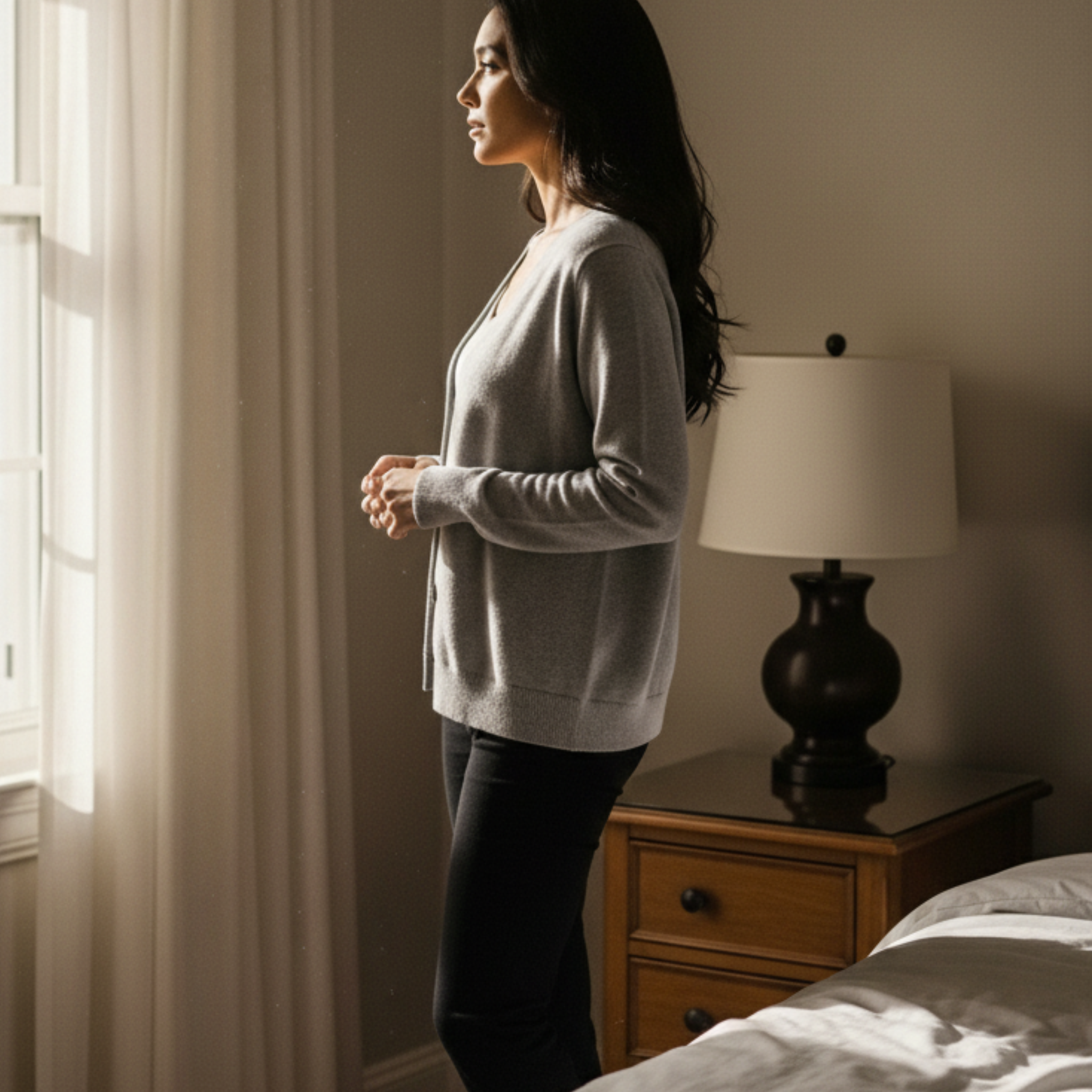 Liora Love V-Neck Pletený Kardigan – Pohodlný Podzimní a Zimní Trendy Svetr pro Ženy