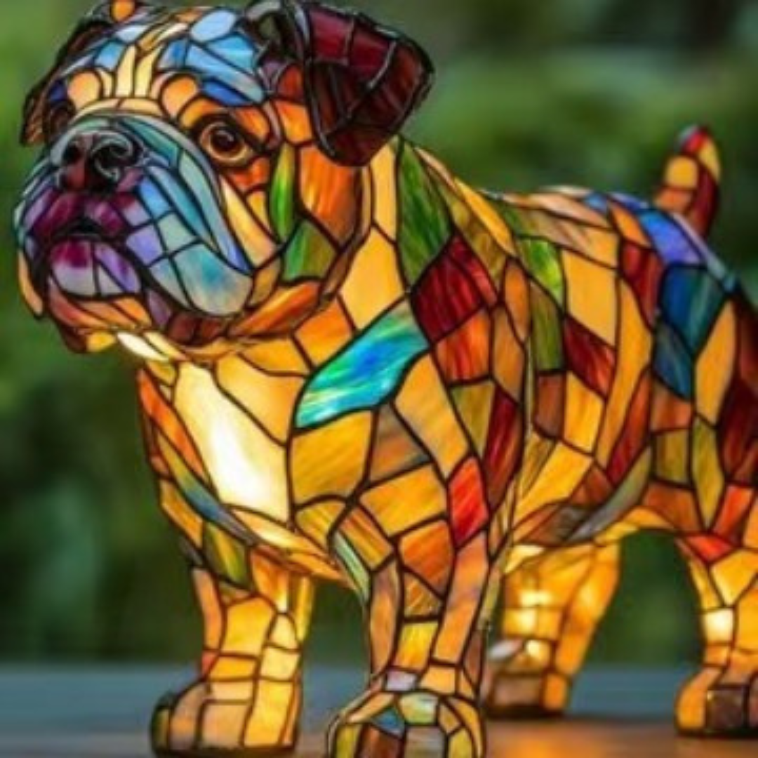 Thor | Magická psí lampa z barevného skla