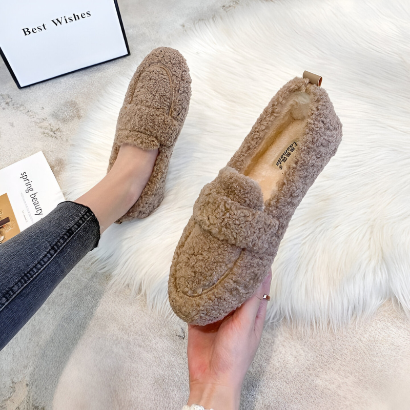 Nina™ | Teplé pohodlné ovčí vlněné loafers