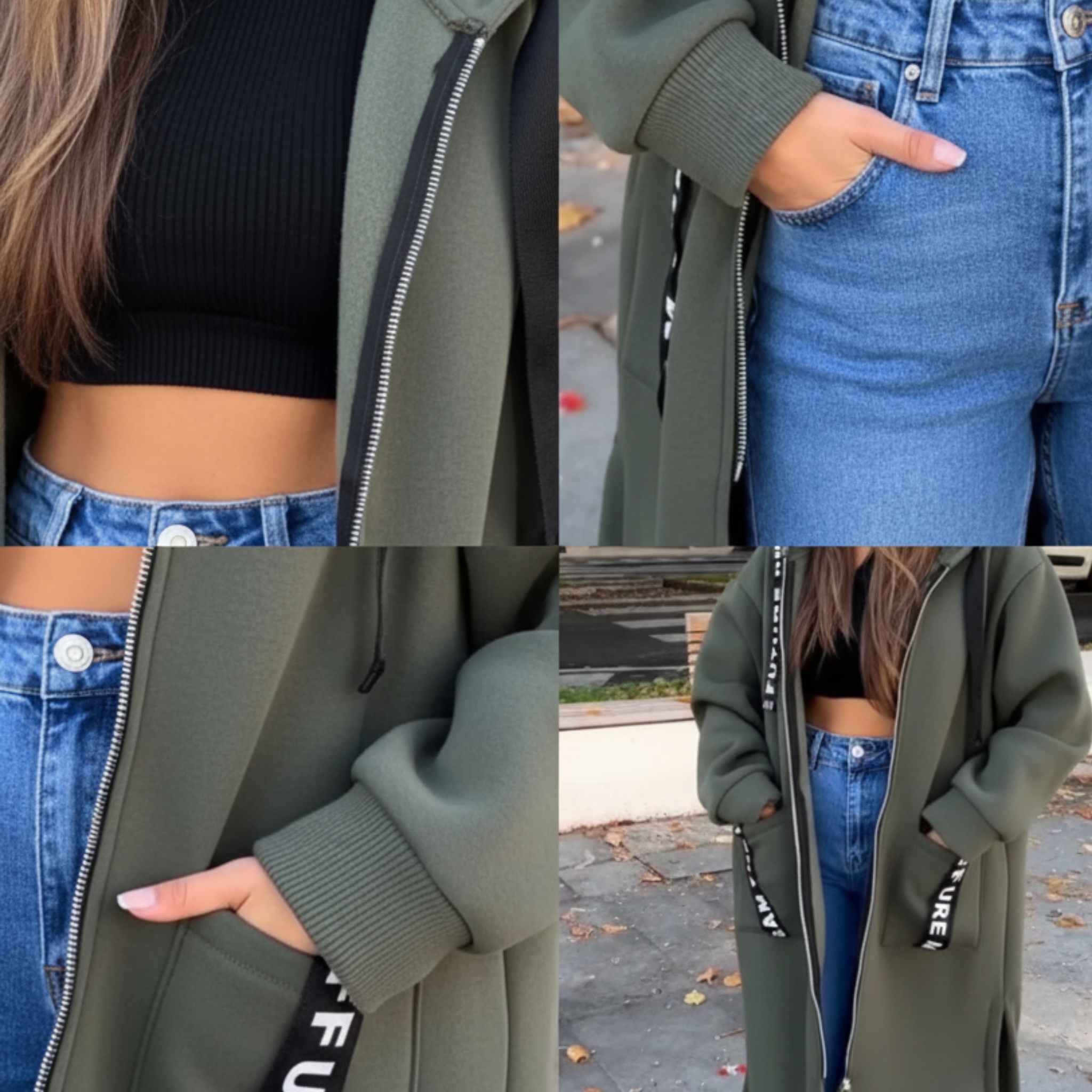 Arden Flux Dámský Hřejivý Fleece Zip-Up Kabát s Kapucí