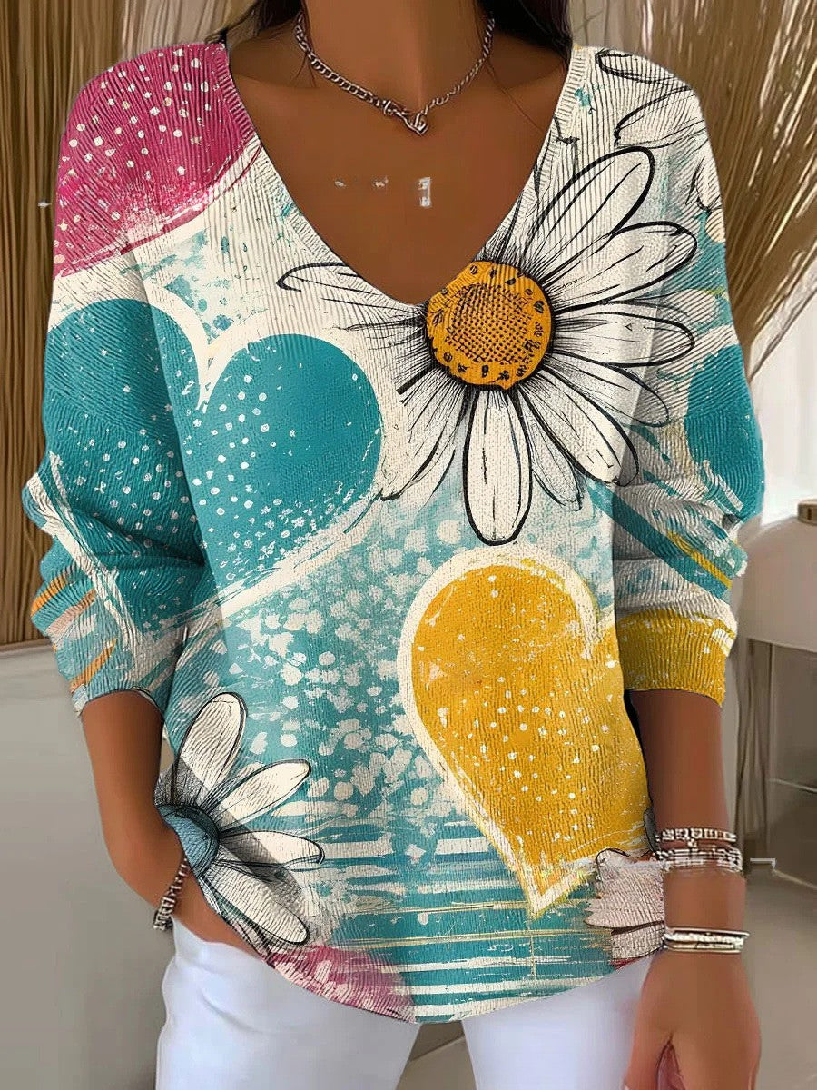 Anežka – Stylový úpletový svetr s výstřihem do V 11