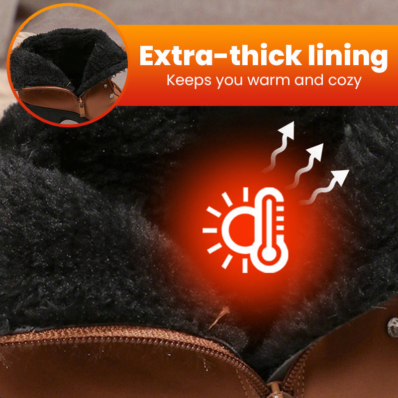 MOTS™ Elegantní boty na podpatku s pleteným manžetou