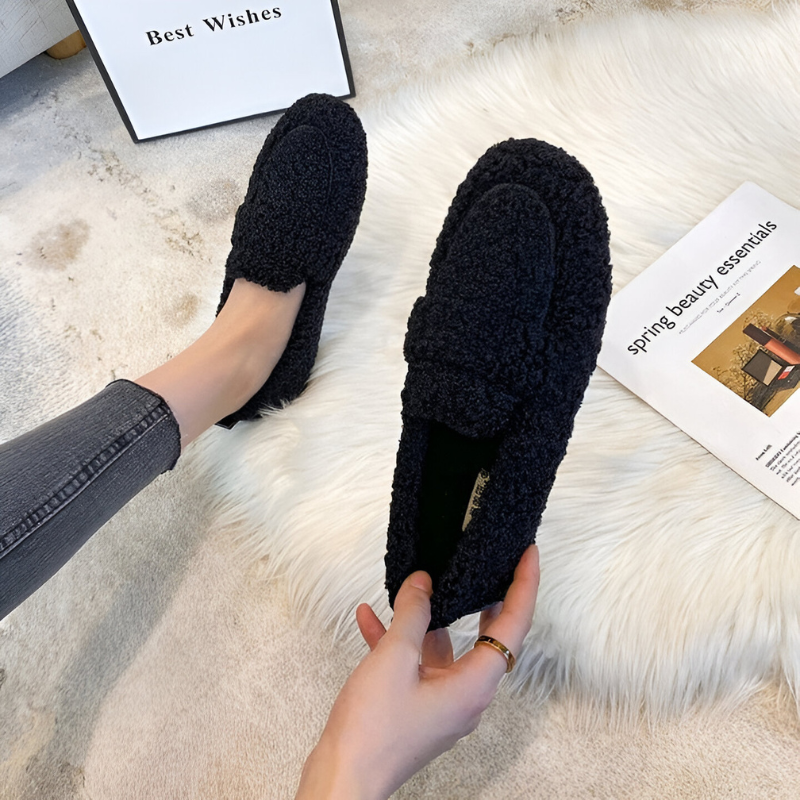 Nina™ | Teplé pohodlné ovčí vlněné loafers