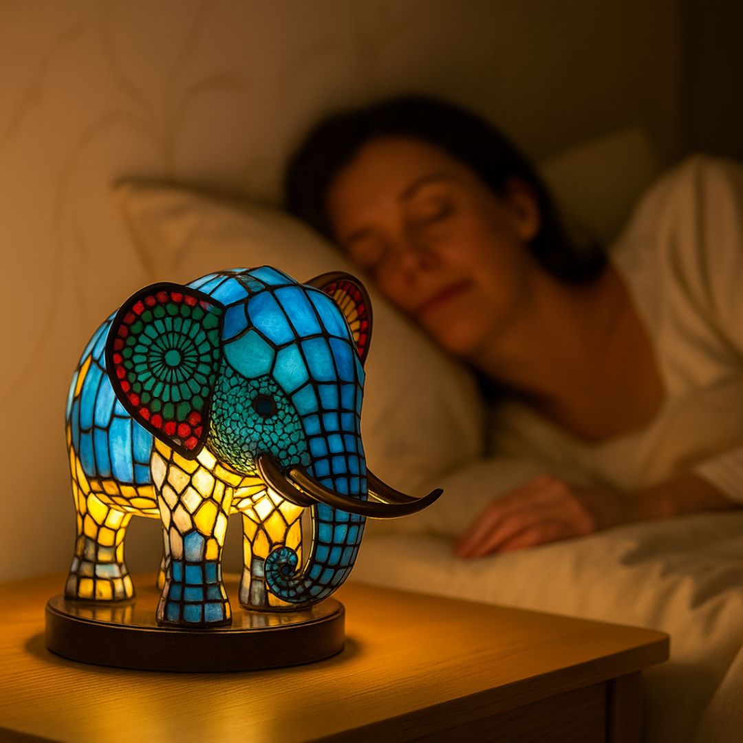 LeuchtElefant - ručně vyrobená lampa, která rozjasní srdce