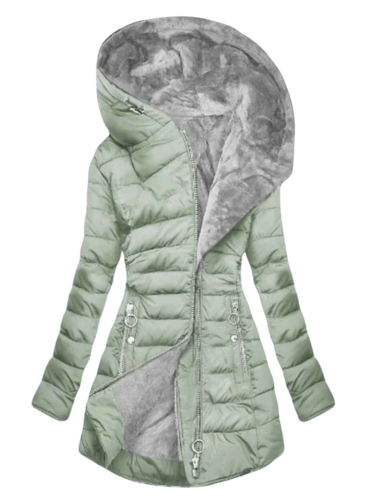 Vela - Teplý a chlupatý dámský kabát