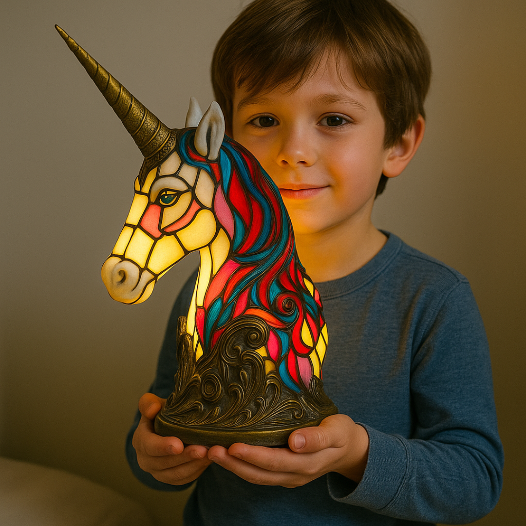 LeuchtEinhorn - ručně vyráběná lampa, která rozjasní srdce
