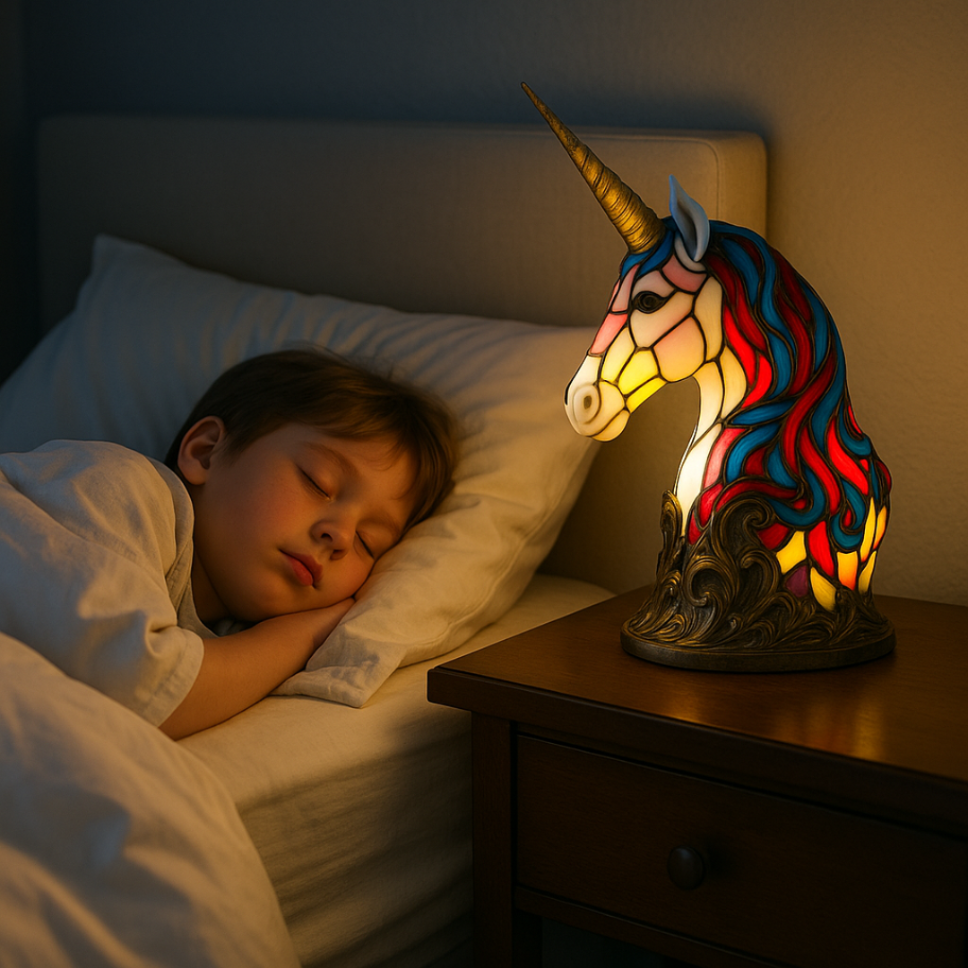 LeuchtEinhorn - ručně vyráběná lampa, která rozjasní srdce