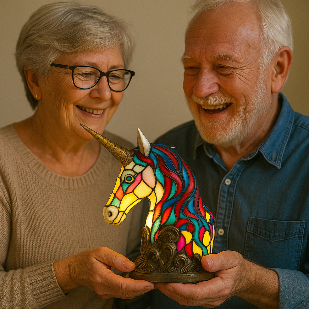 LeuchtEinhorn - ručně vyráběná lampa, která rozjasní srdce