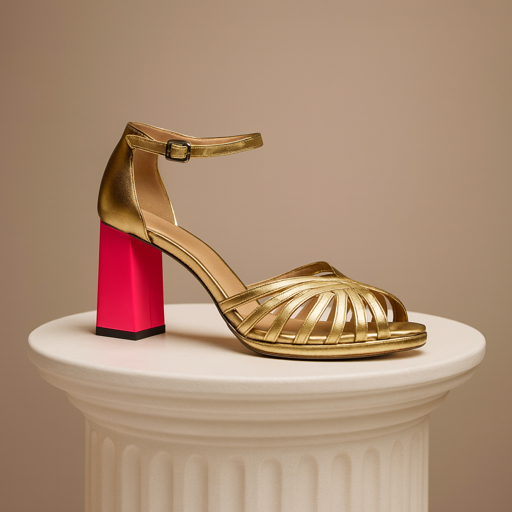 Allegra™ | Klasické zlaté haky se zlatým páskem