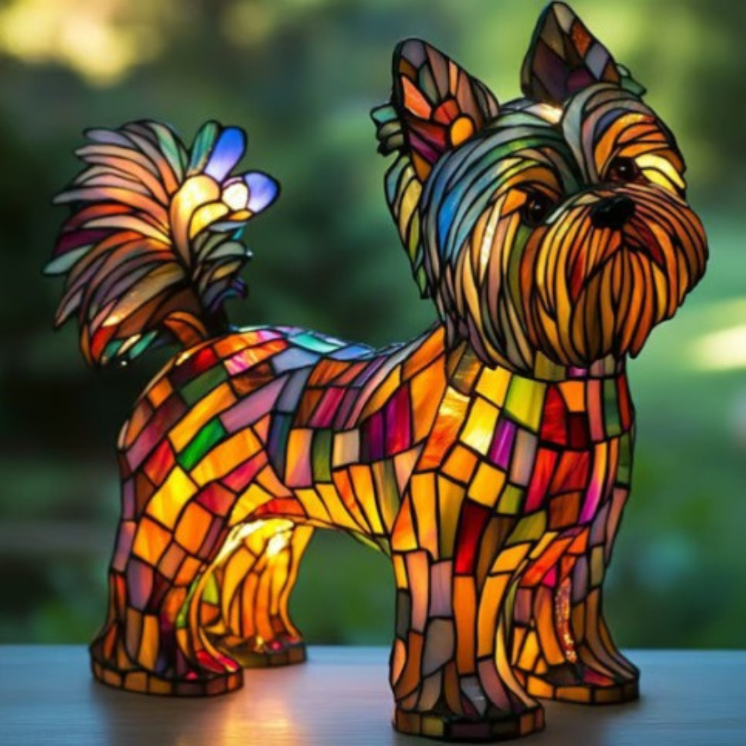 Lili | Barevná Magická Skleněná Umělecká Lampa pro Psy