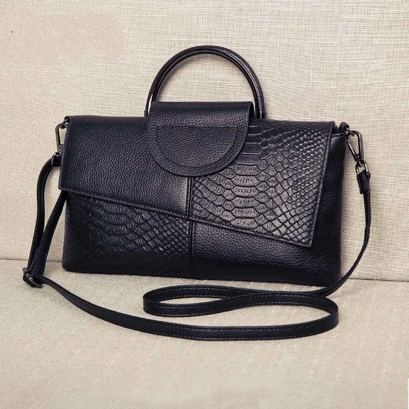 Celine™ - Stylová černá kabelka s koženým efektem