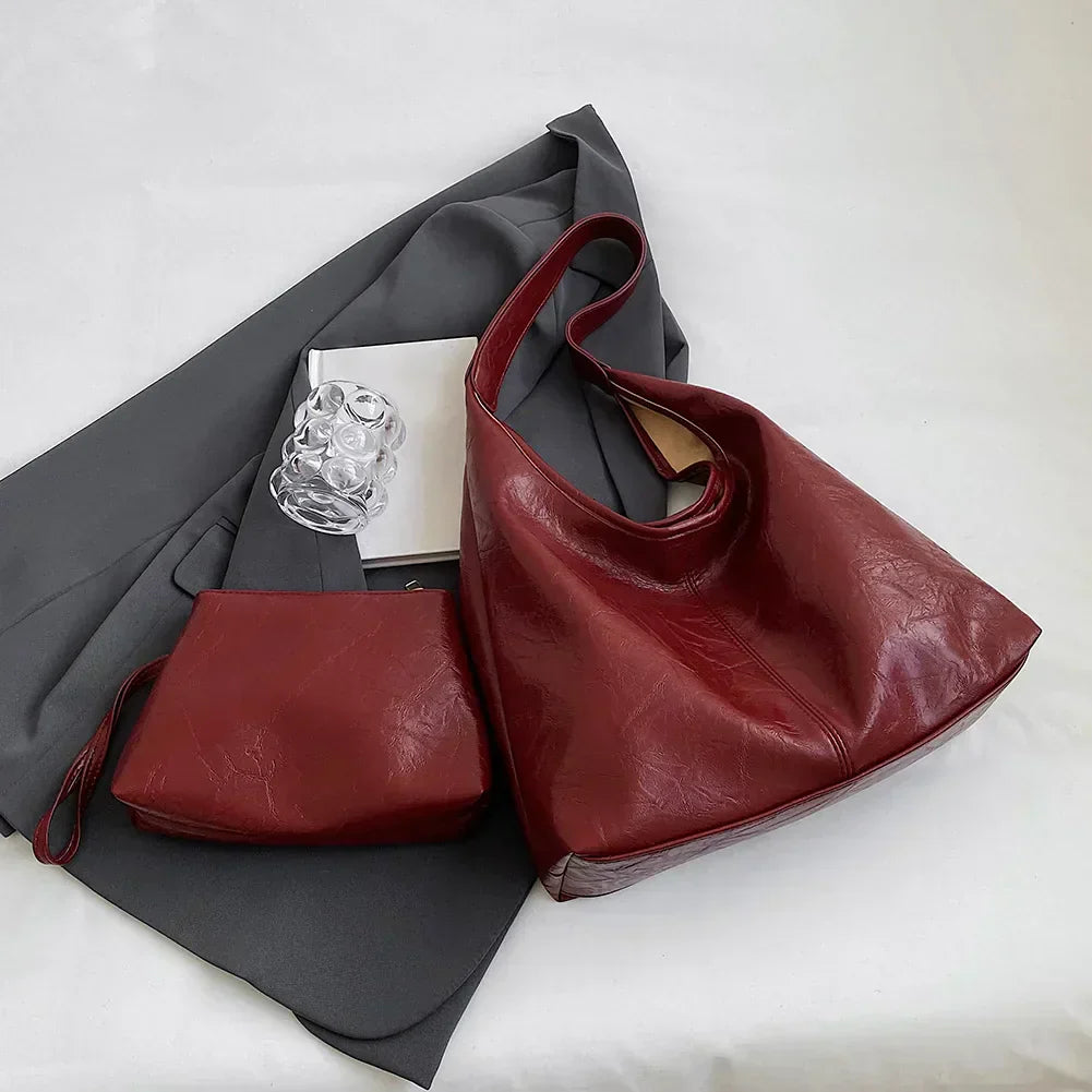 Liv™ - Stylová volná hobo taška v koženém designu