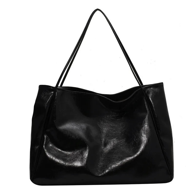 Lisa™ - Stylová hnědá tote taška s efektem kůže