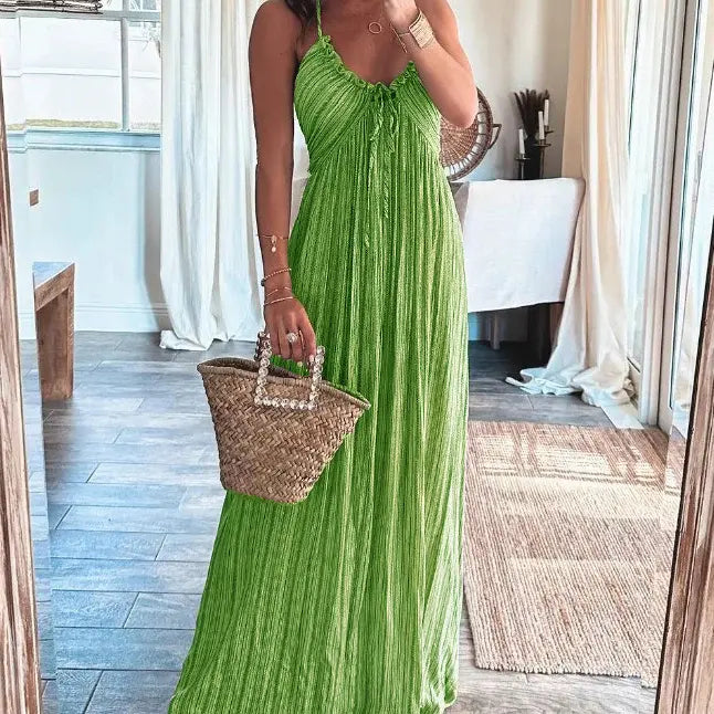 Olivia™ - Boho šaty s halterneck