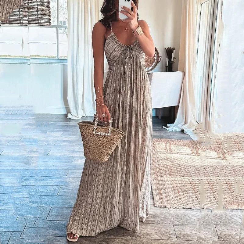 Olivia™ - Boho šaty s halterneck