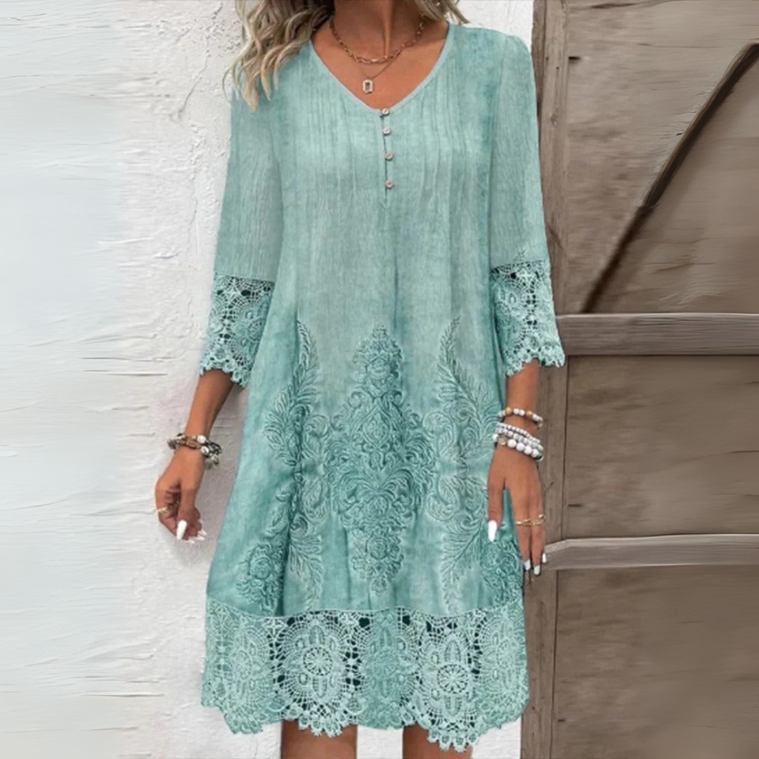 URSULE | Elegantní boho krajková šaty