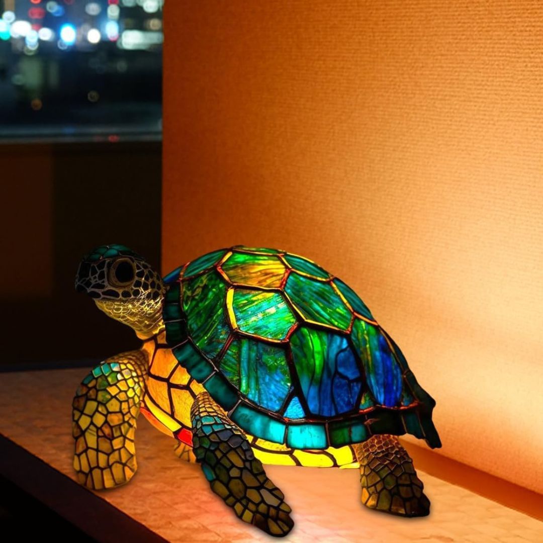 Svítící želva - ručně vyráběná lampa, která rozjasní srdce