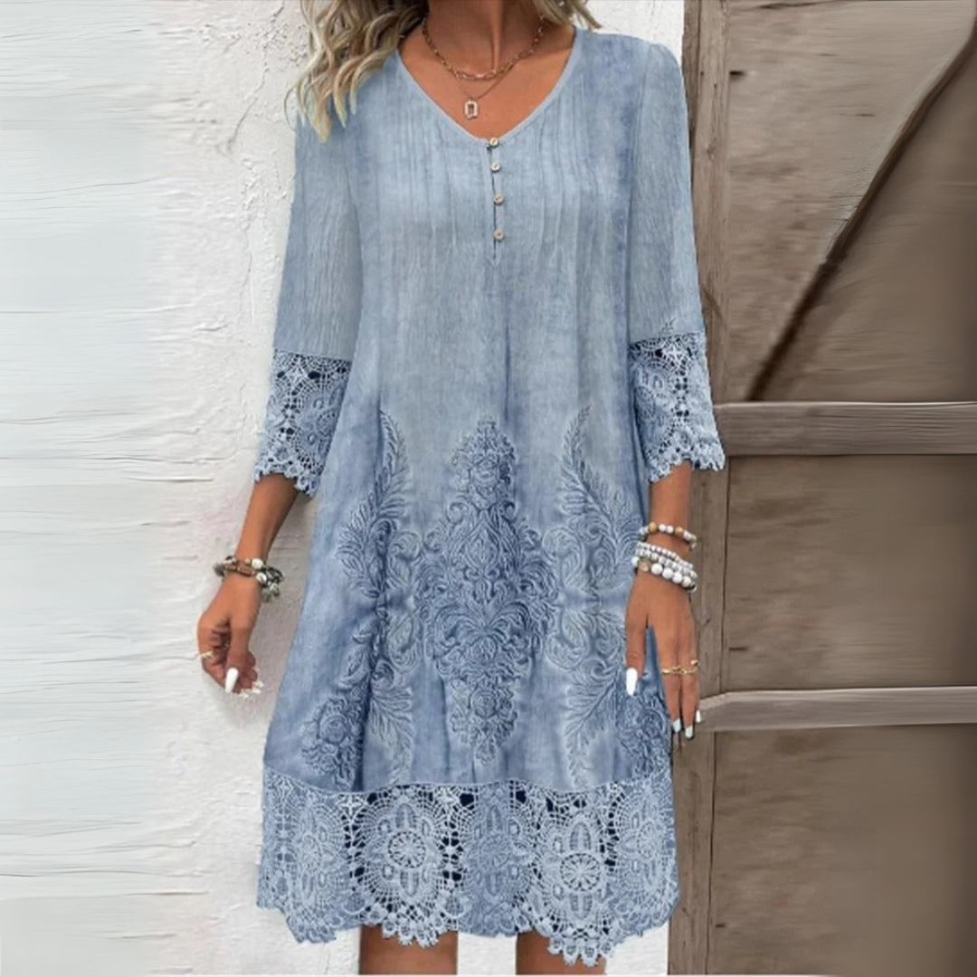 URSULE | Elegantní boho krajková šaty