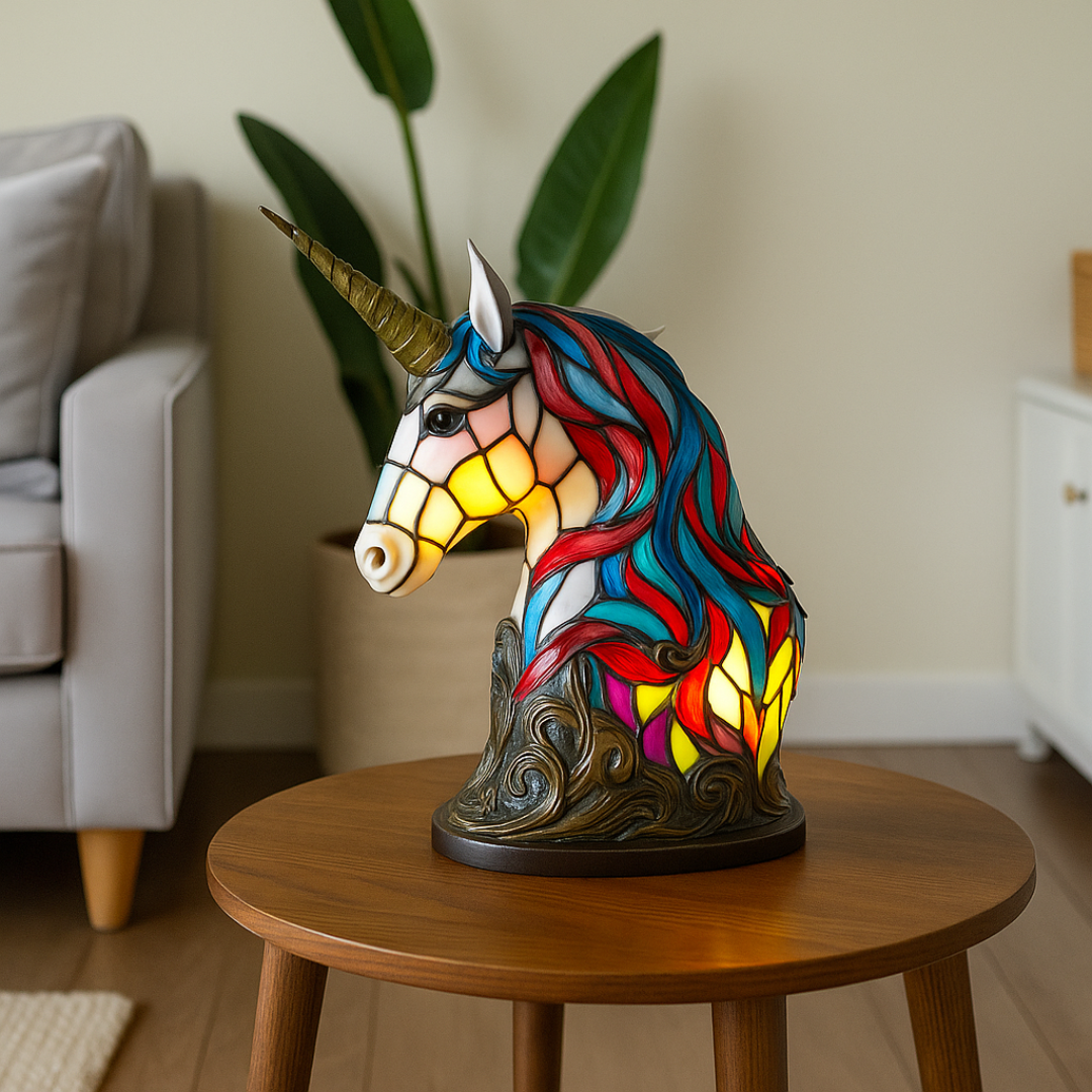 LeuchtEinhorn - ručně vyráběná lampa, která rozjasní srdce
