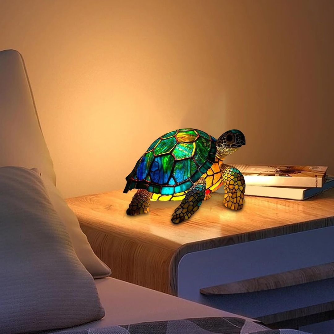 Svítící želva - ručně vyráběná lampa, která rozjasní srdce