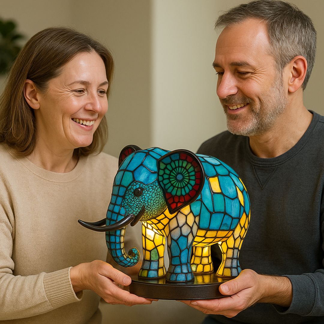 LeuchtElefant - ručně vyrobená lampa, která rozjasní srdce