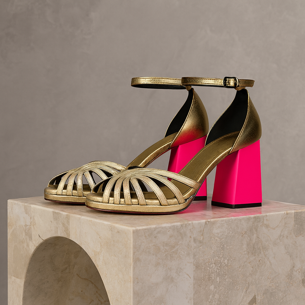 Allegra™ | Klasické zlaté haky se zlatým páskem