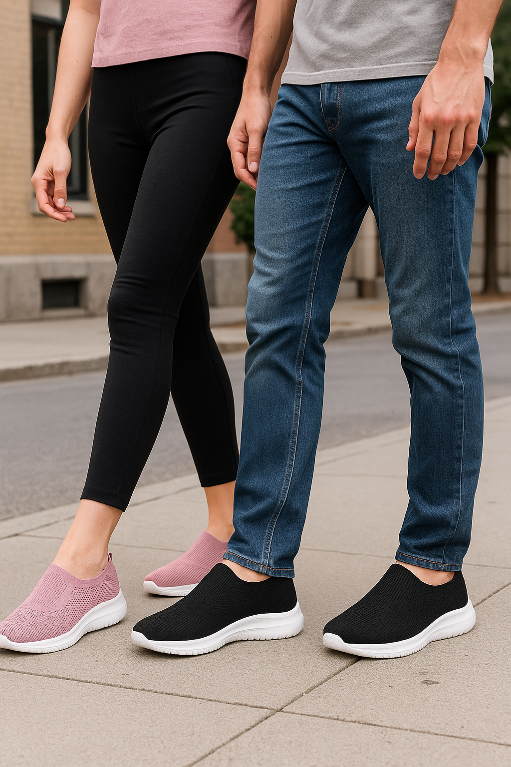 BreezeStep™ – Dámské Pletené Pantofle | Prodyšné Lehoučké Casual Boty na Jaro & Léto