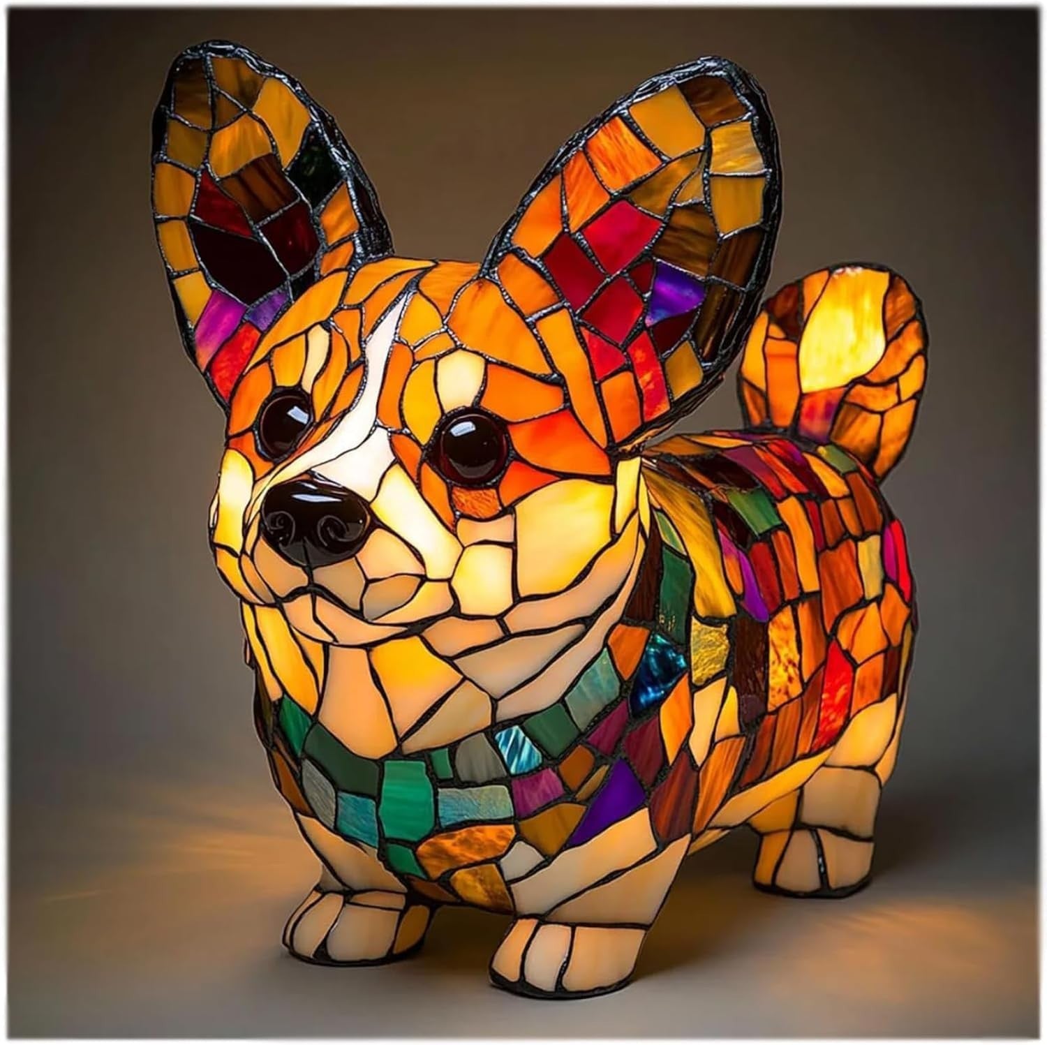 Doudou | Barevná skleněná lampa se psy s magickým nádechem