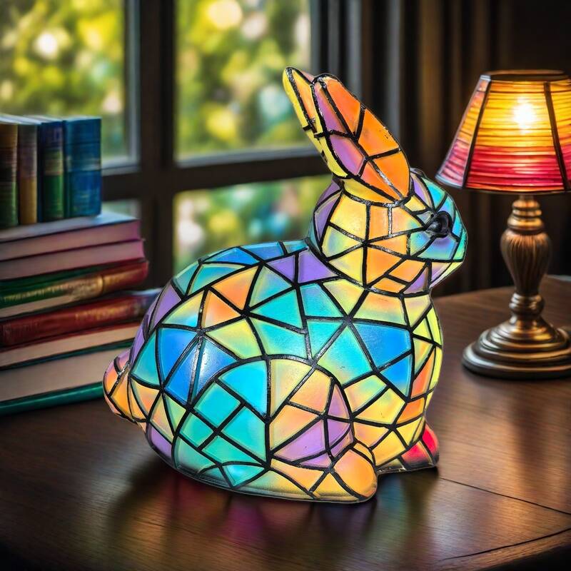 Clochette | Magická barevná skleněná lampička králíčka