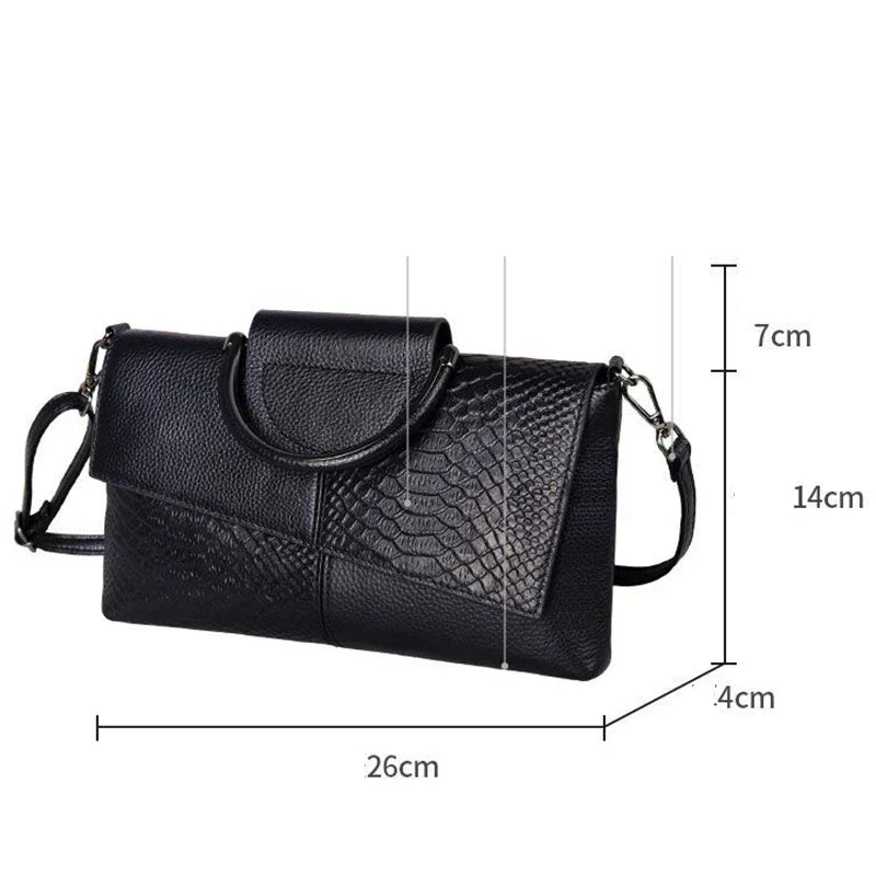 Celine™ - Stylová černá kabelka s koženým efektem