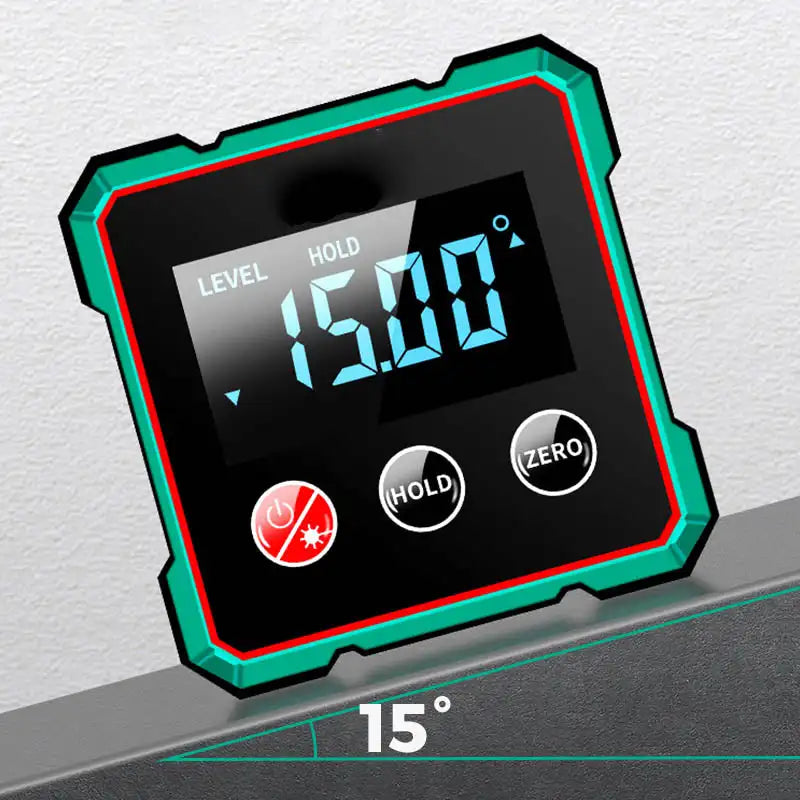 PrecisionPro Magnetix™ – Digitální úhloměr s laserem | Magnetický sklonoměr a vodováha