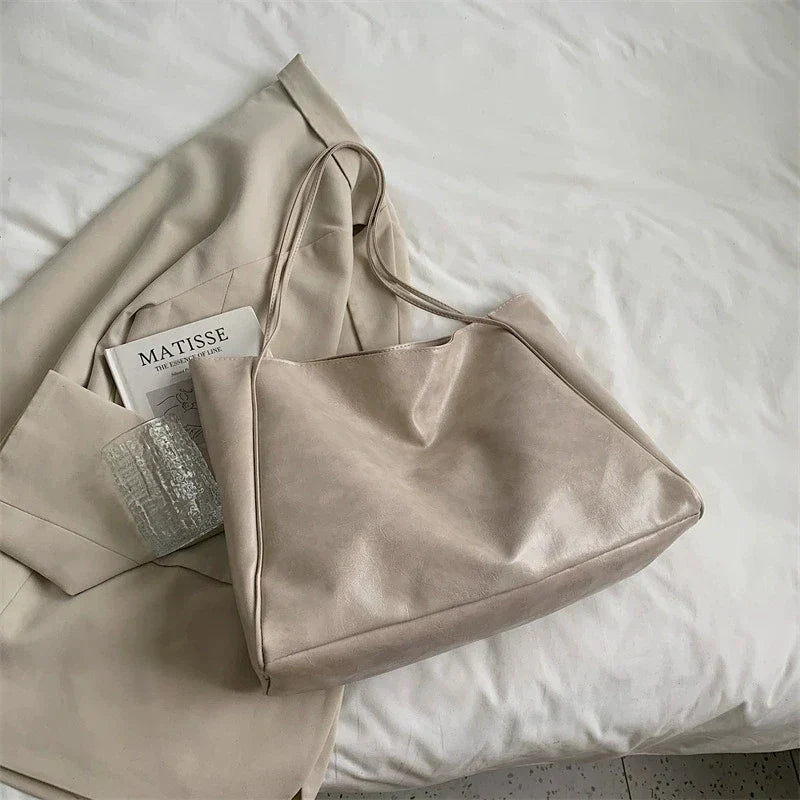 Lisa™ - Stylová hnědá tote taška s efektem kůže