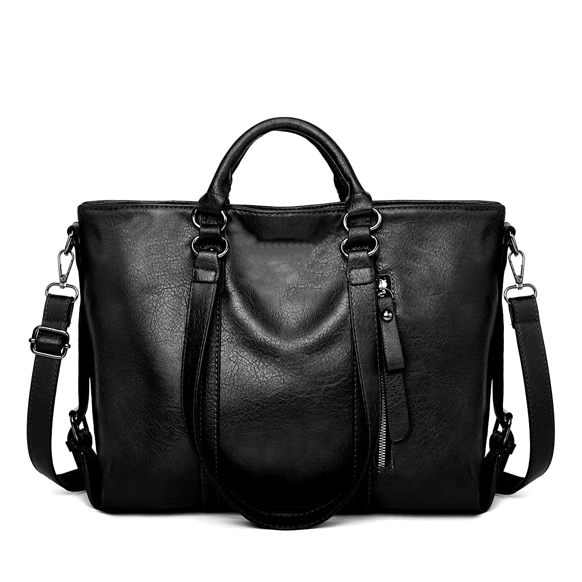 Signe™ | Elegantní Velká Kožená Taška Přes Rameno