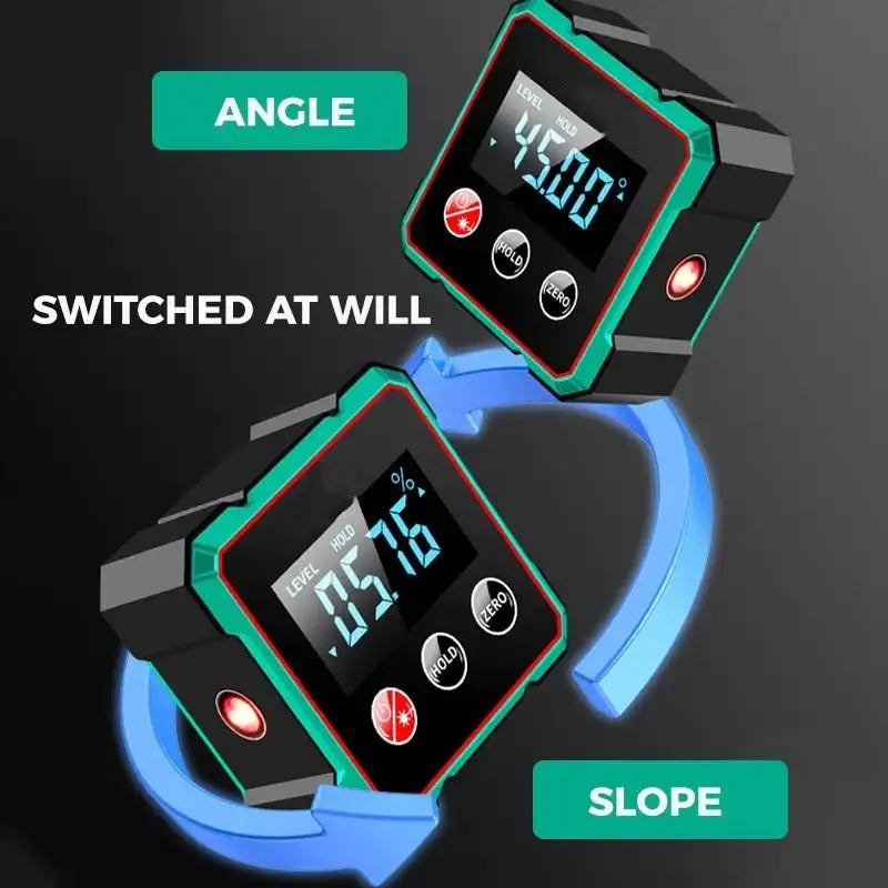 PrecisionPro Magnetix™ – Digitální úhloměr s laserem | Magnetický sklonoměr a vodováha