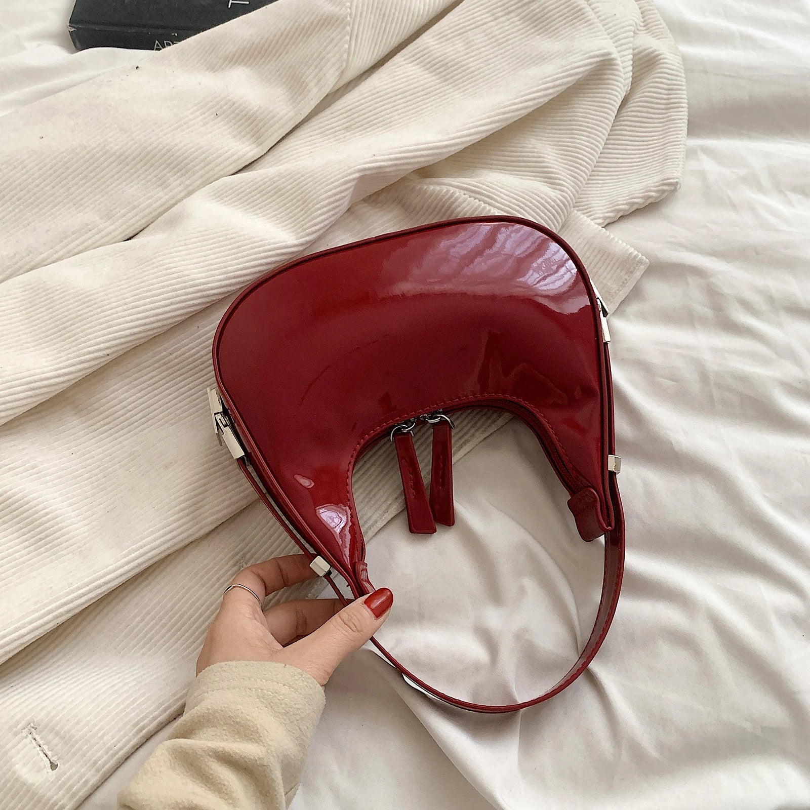 Bella™ - Vintage Half-Moon Handbag