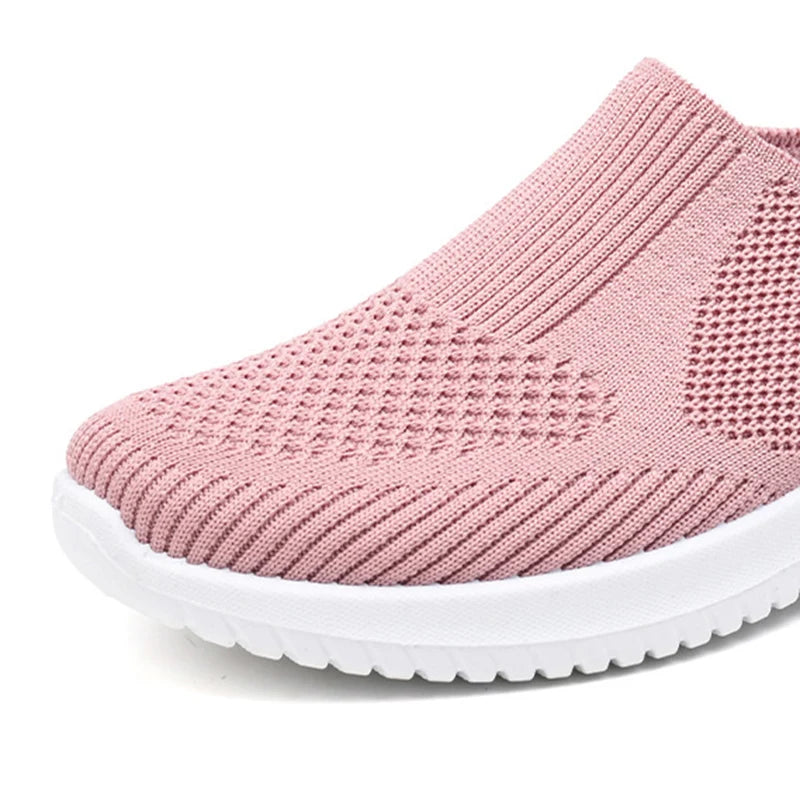 BreezeStep™ – Dámské Pletené Pantofle | Prodyšné Lehoučké Casual Boty na Jaro & Léto