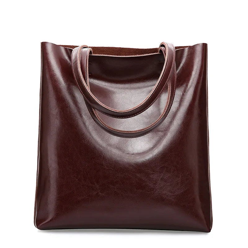 Diana™ - Elegantní kožená tote taška v klasickém stylu