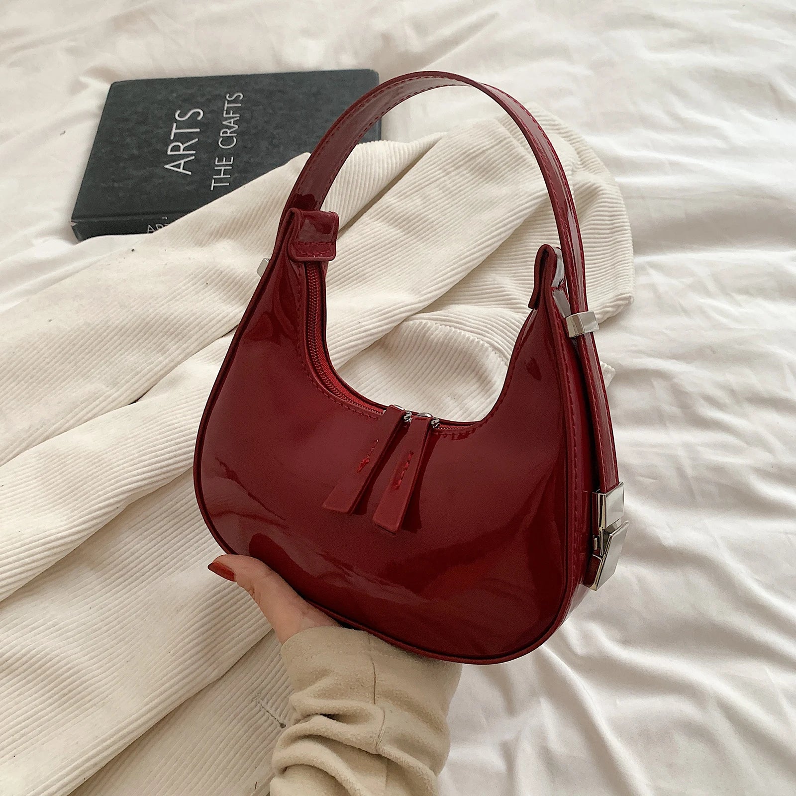 Bella™ - Vintage Half-Moon Handbag