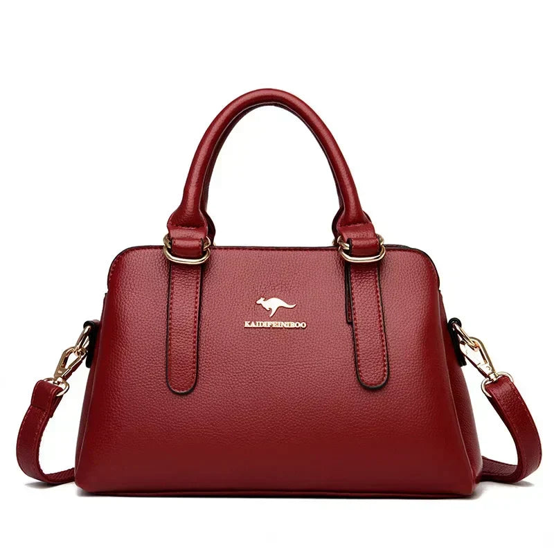 Maria™ – Bordo Kabelka s Dvojitými Úchyty