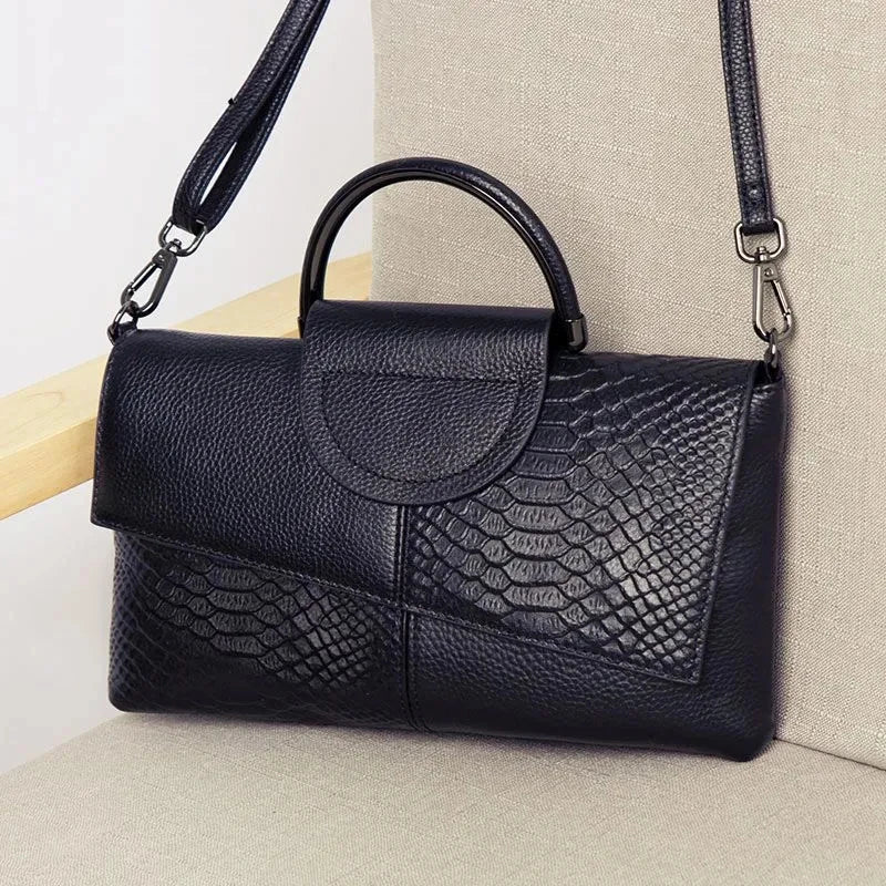 Celine™ - Stylová černá kabelka s koženým efektem