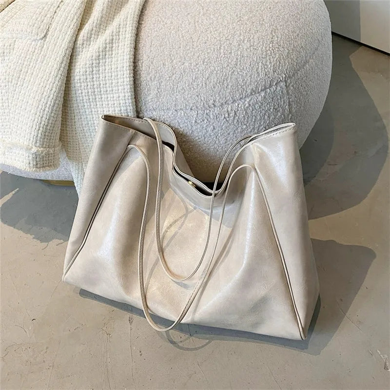 Lisa™ - Stylová hnědá tote taška s efektem kůže