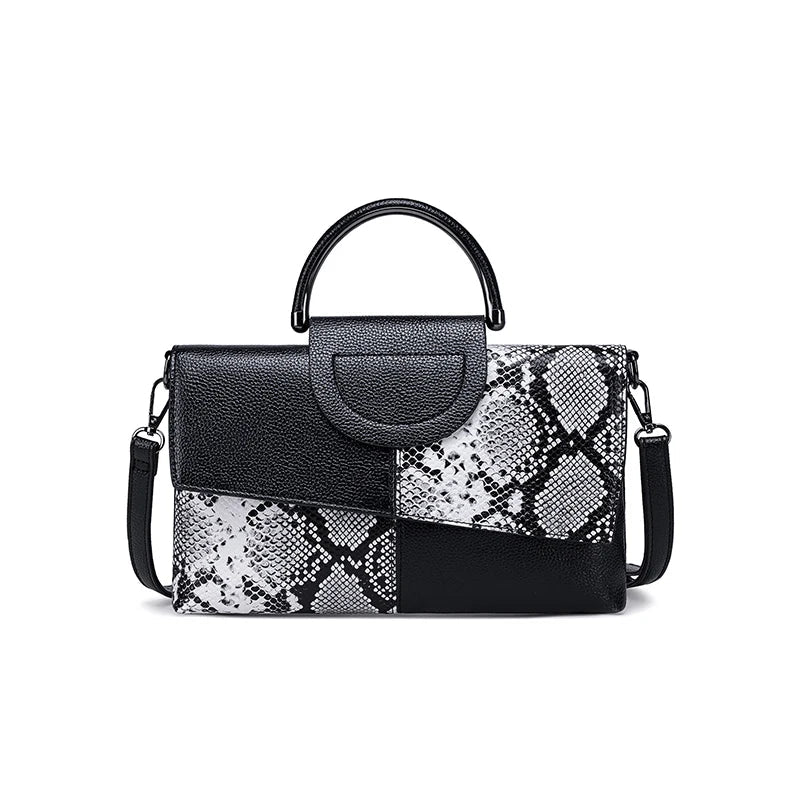Celine™ - Stylová černá kabelka s koženým efektem