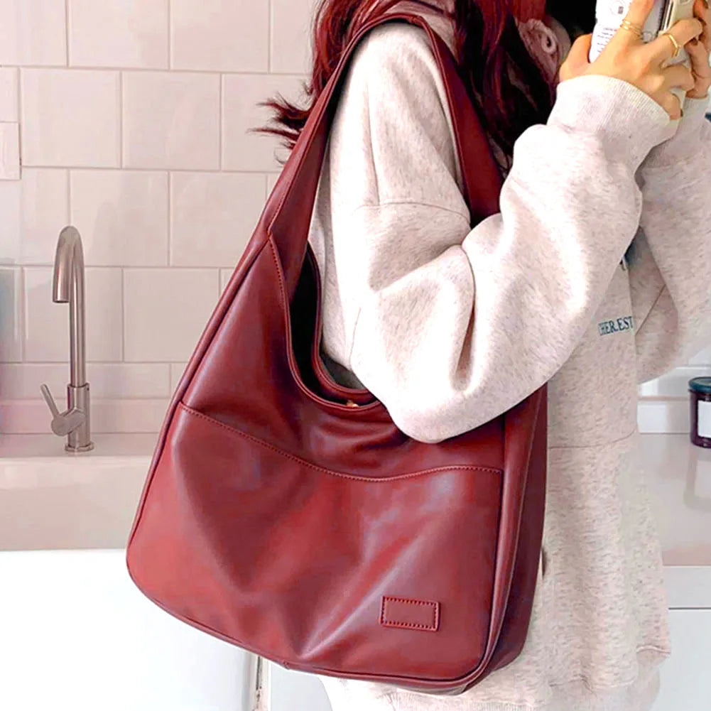 Liv™ - Stylová volná hobo taška v koženém designu