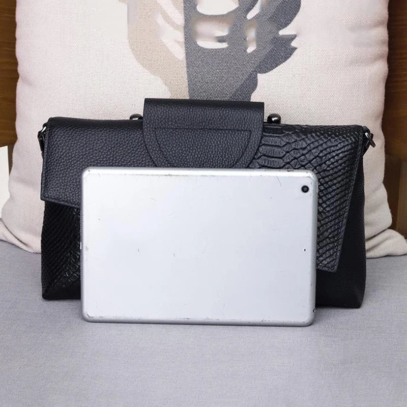 Celine™ - Stylová černá kabelka s koženým efektem