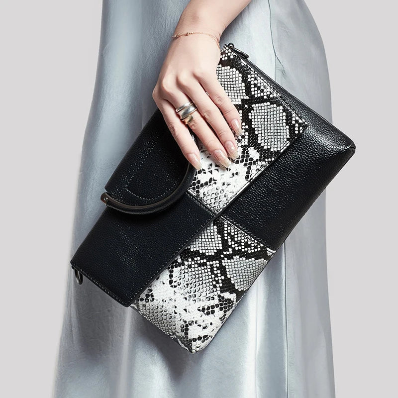 Celine™ - Stylová černá kabelka s koženým efektem