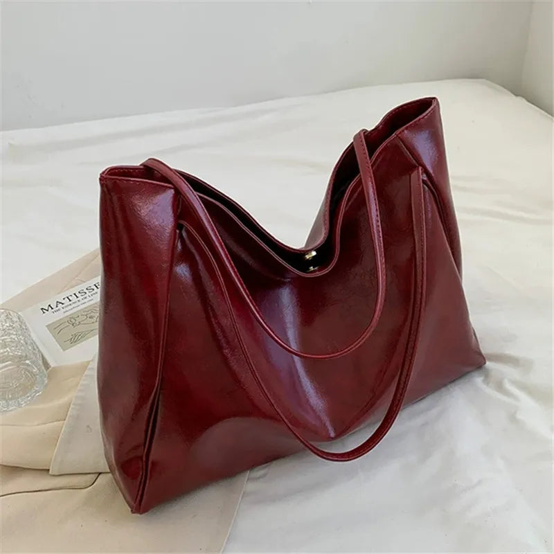 Lisa™ - Stylová hnědá tote taška s efektem kůže