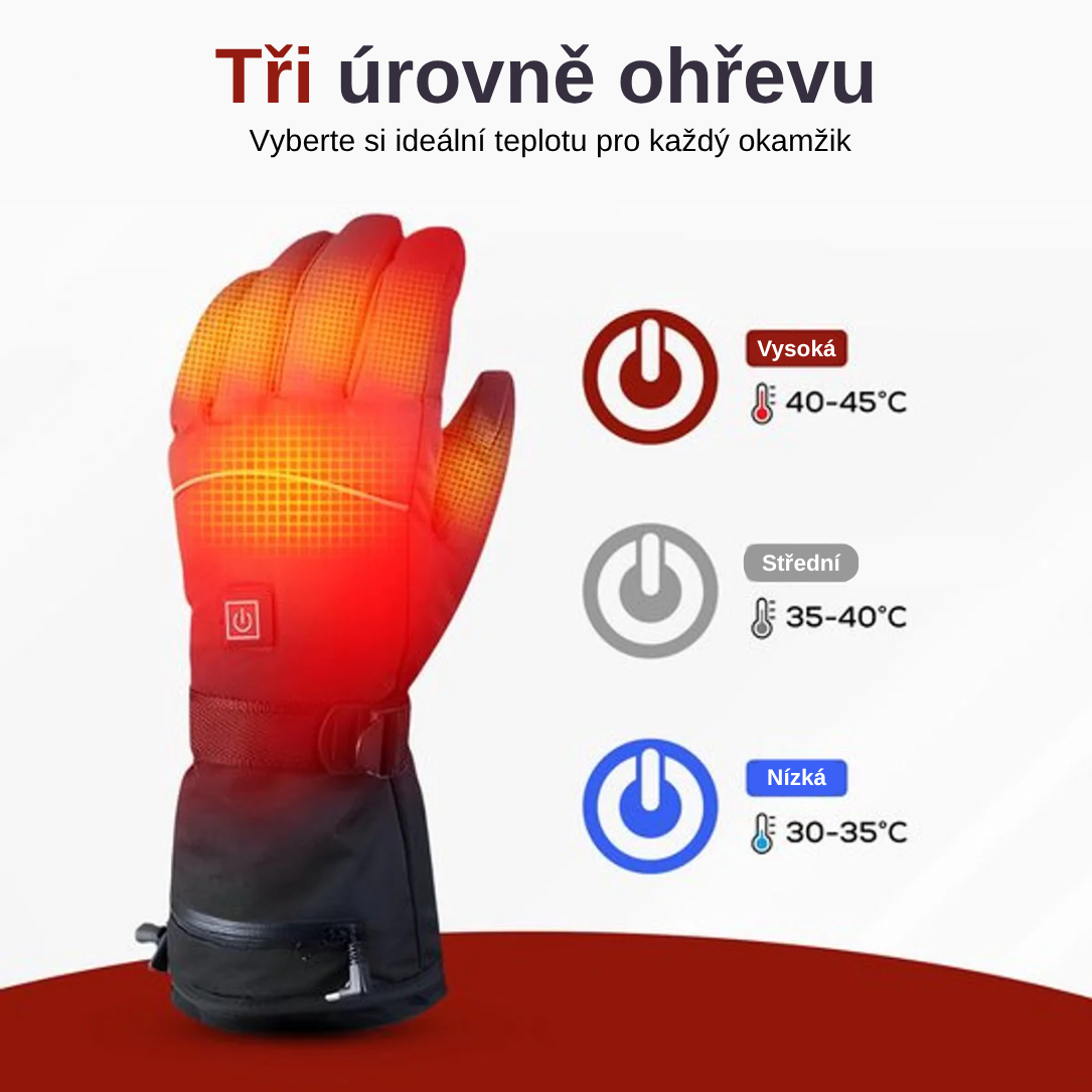 UltraWarm™ Elektrické rukavice – Dobíjecí & voděodolné