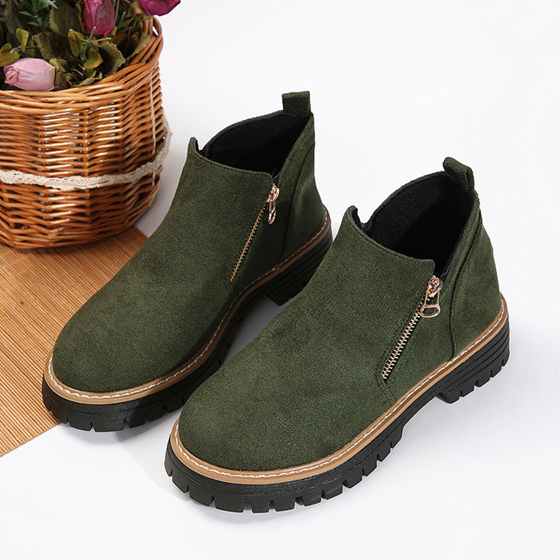 Jednobarevné ortopedické dámské boty