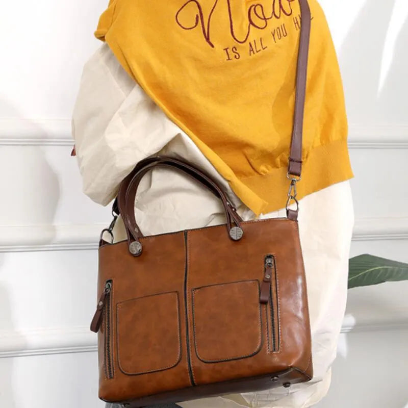 Maelis™ - Elegantní Kožená Taška Přes Rameno