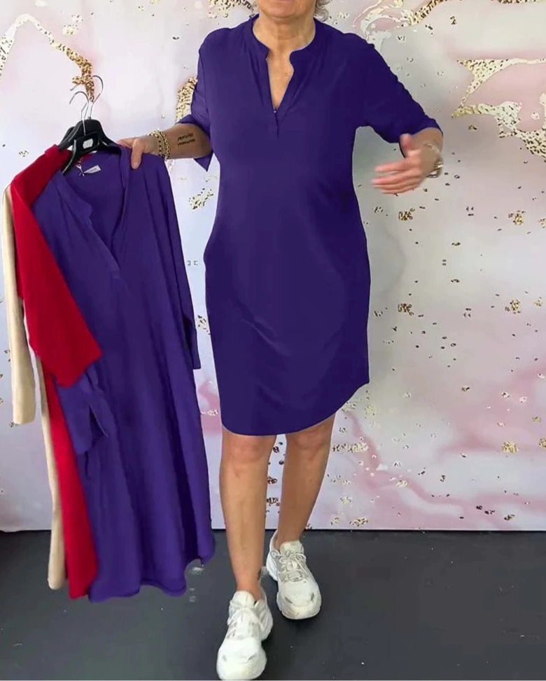 ISABEL | Elegantní Šaty s Výstřihem do V